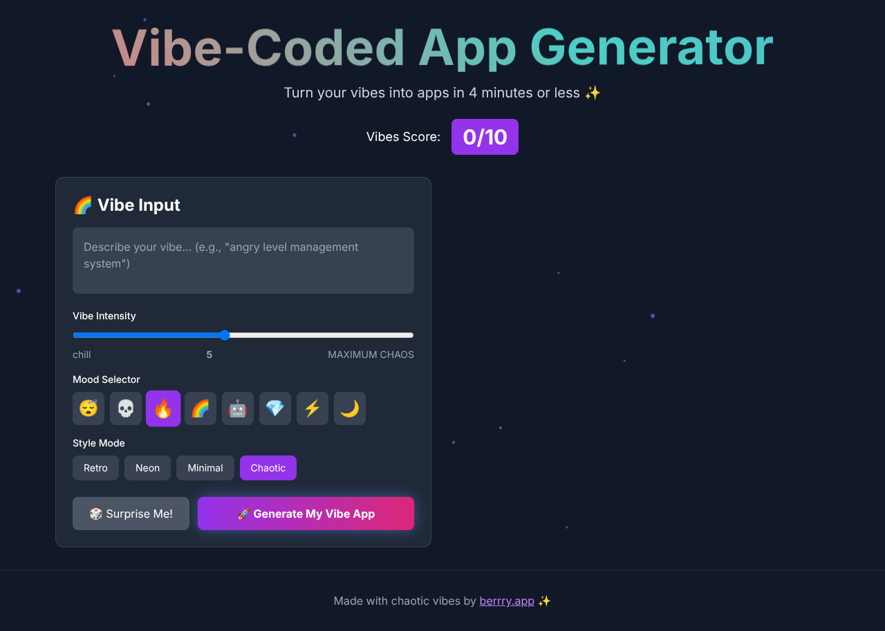 vibeapps app