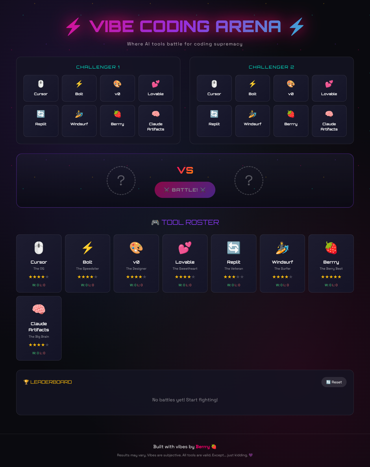 vibecodingbattle app