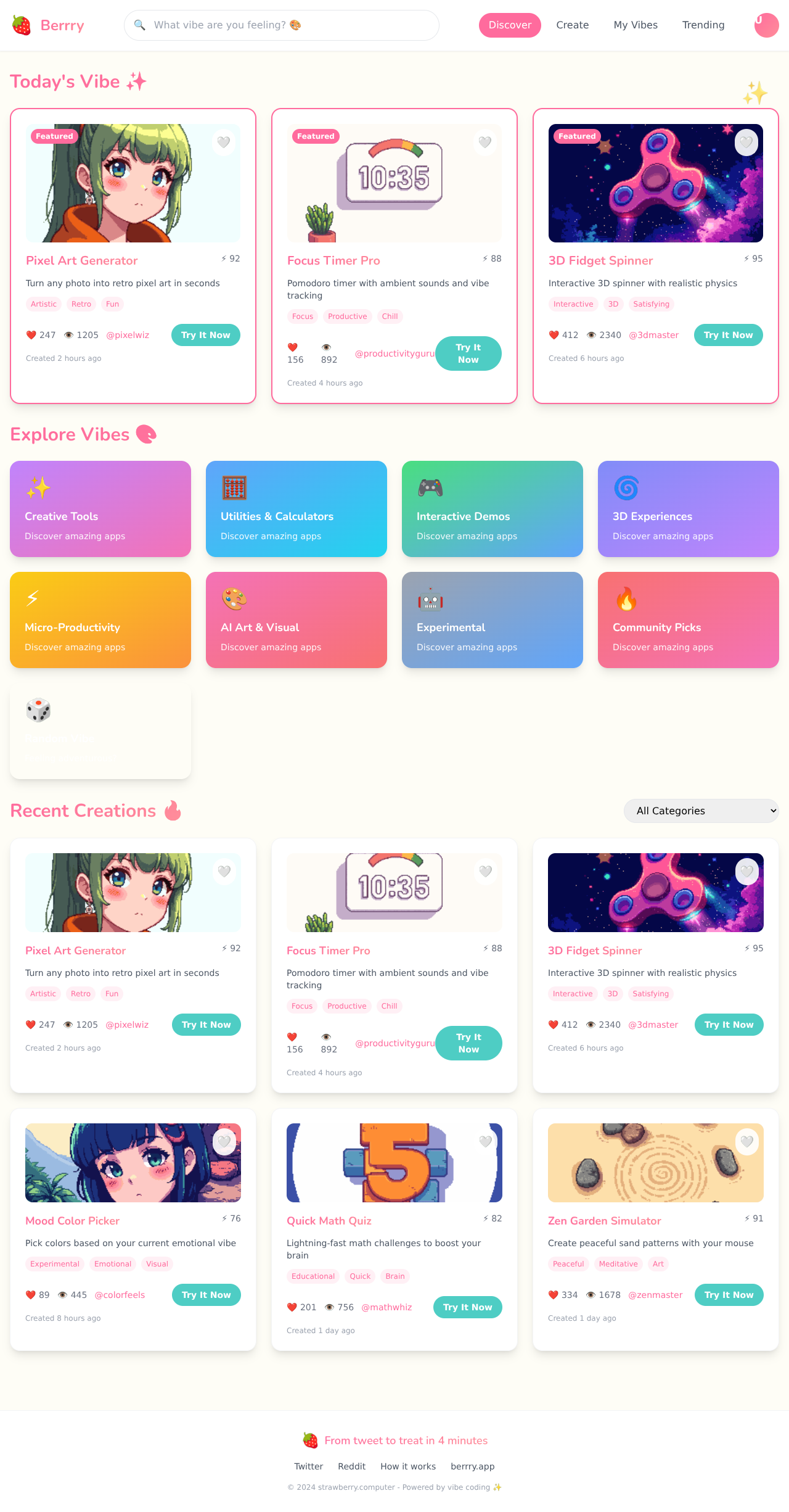 vibediscovery app