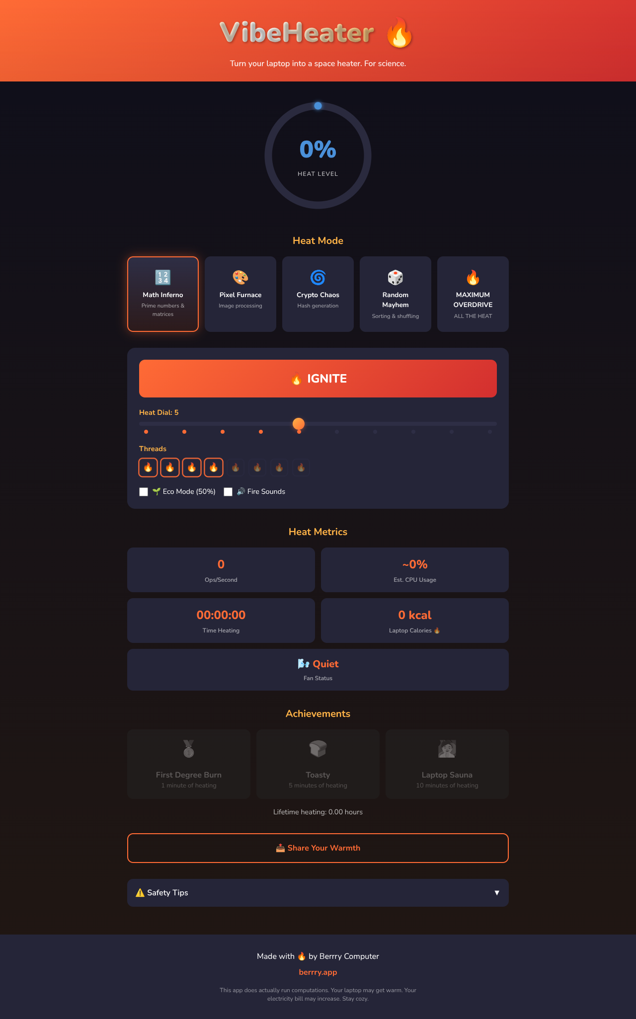 vibeheater app