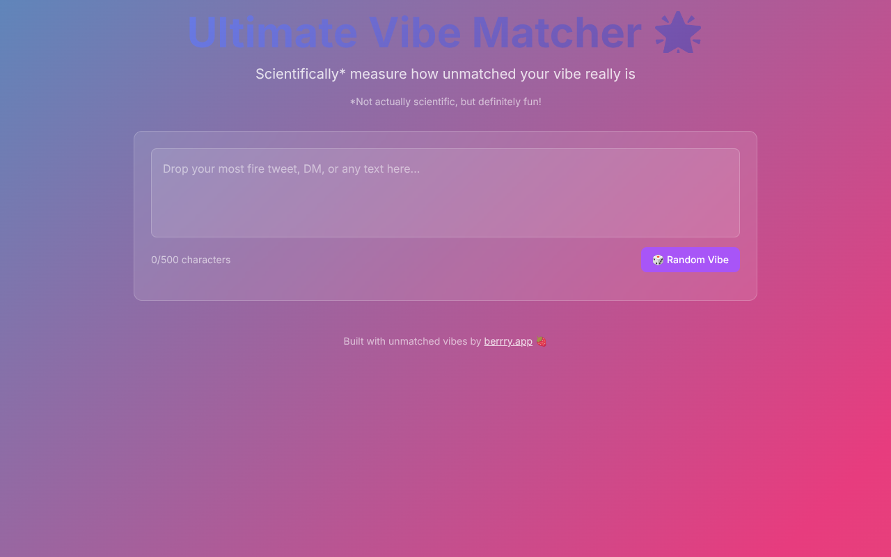 vibematcher app