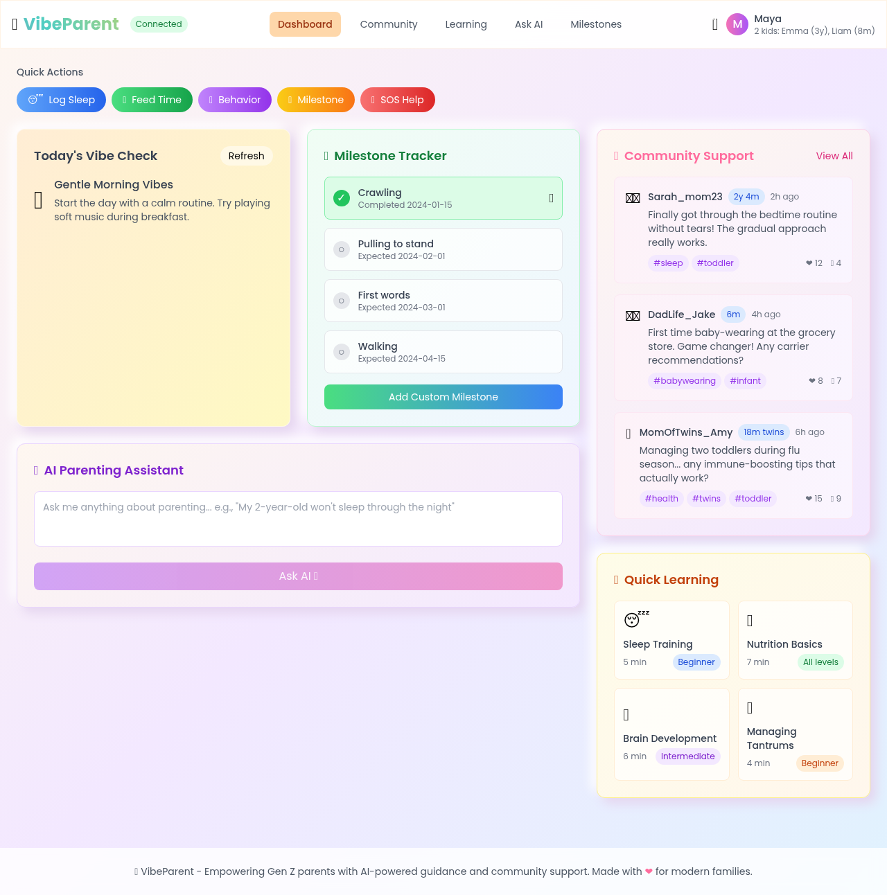 Vibe Parent screenshot