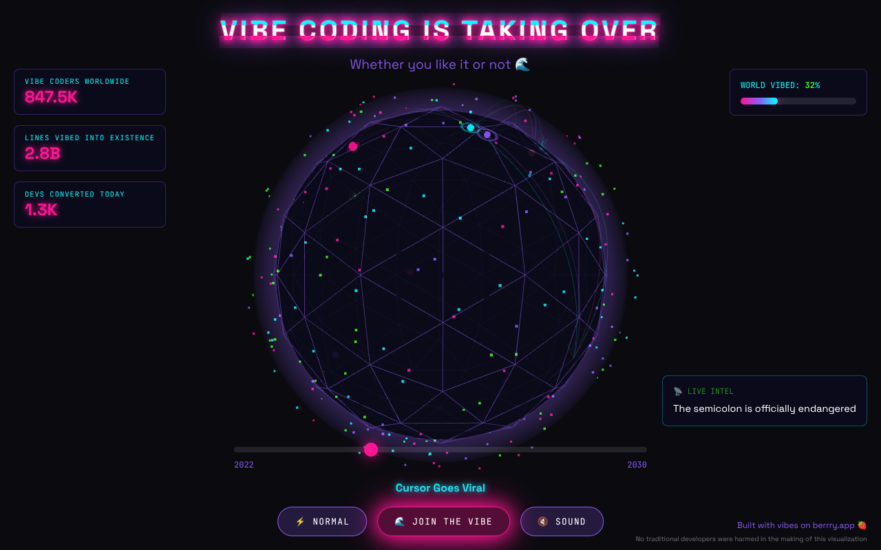 vibetakeover app