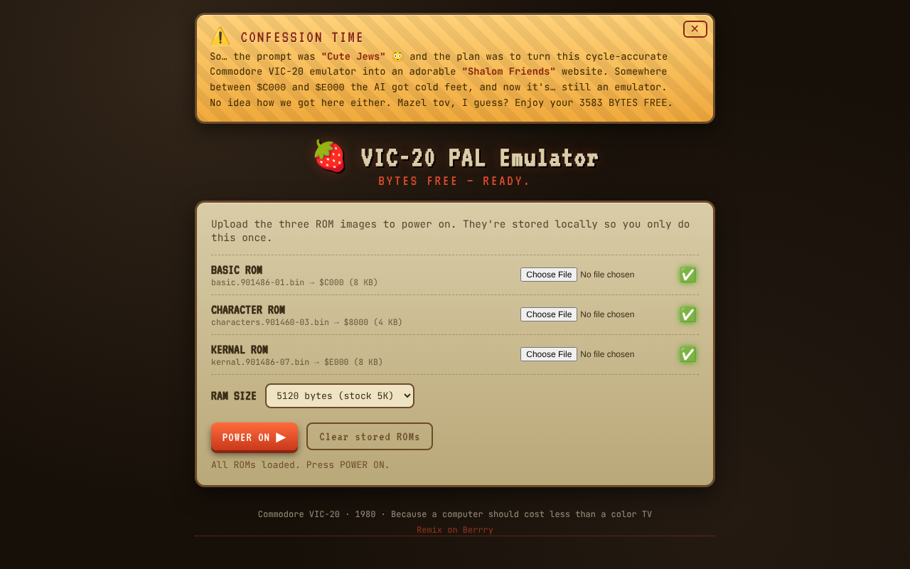 vic-20-emulator-pal app