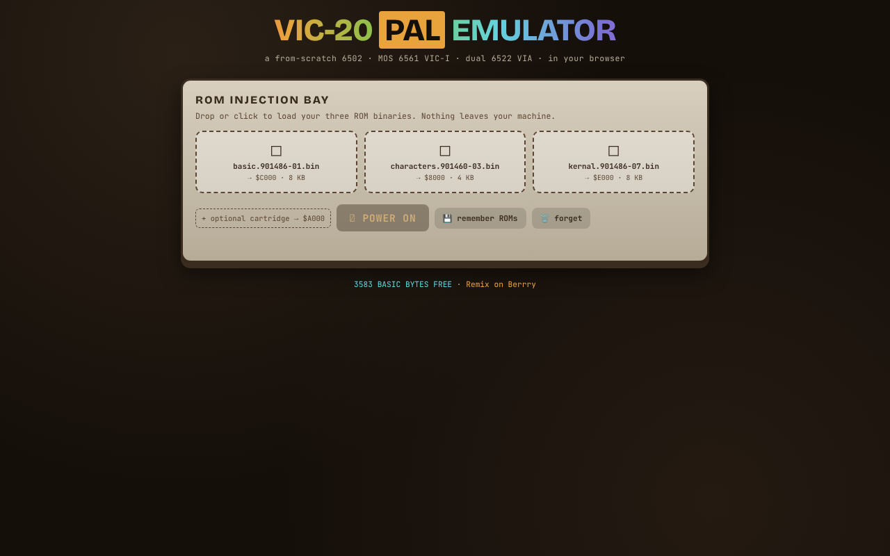 vic-20-pal app