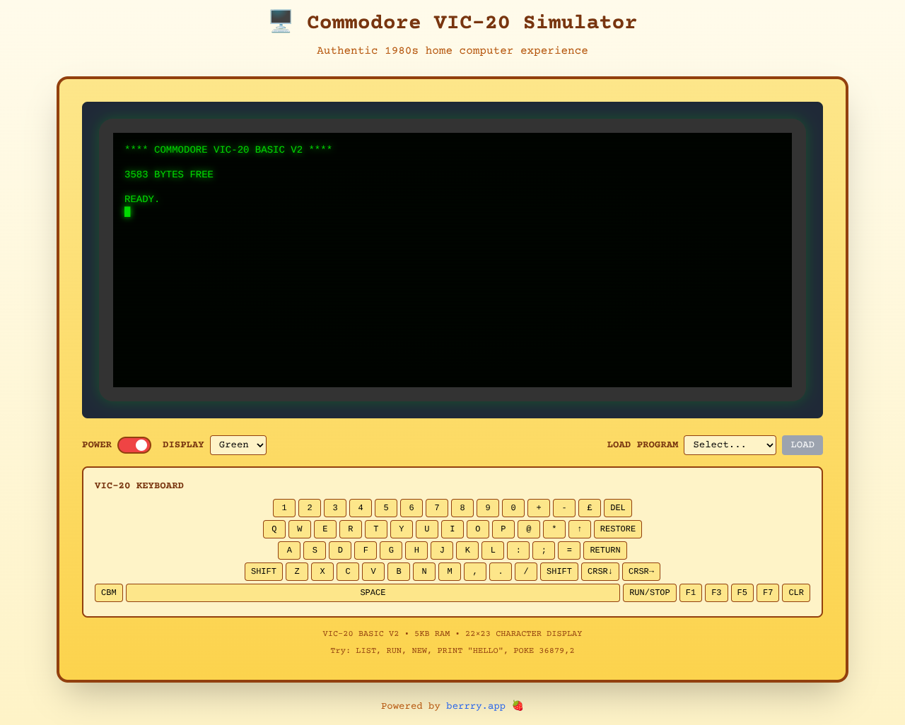 vic20 app