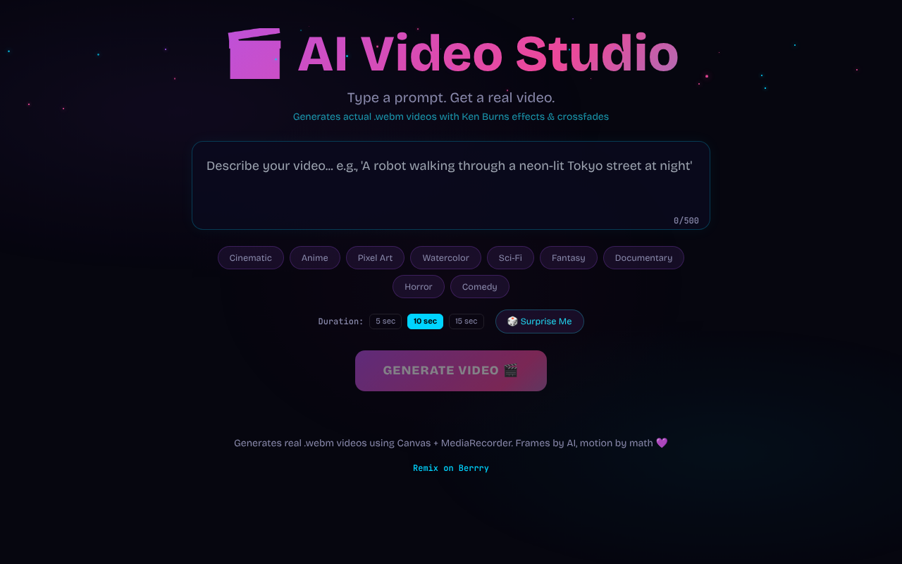 videogenai app