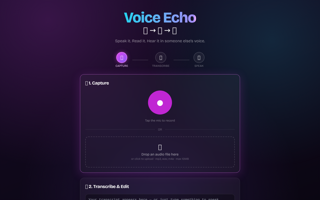 voice-echo-audio app