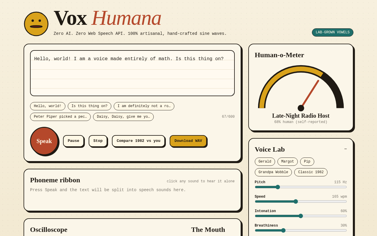 Vox Humana screenshot