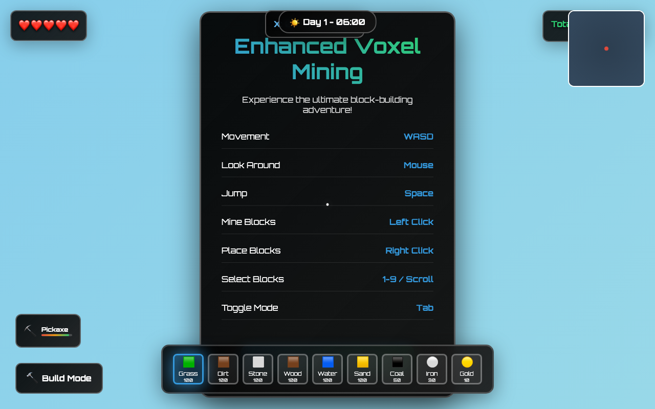 VoxelCraft Exploration screenshot