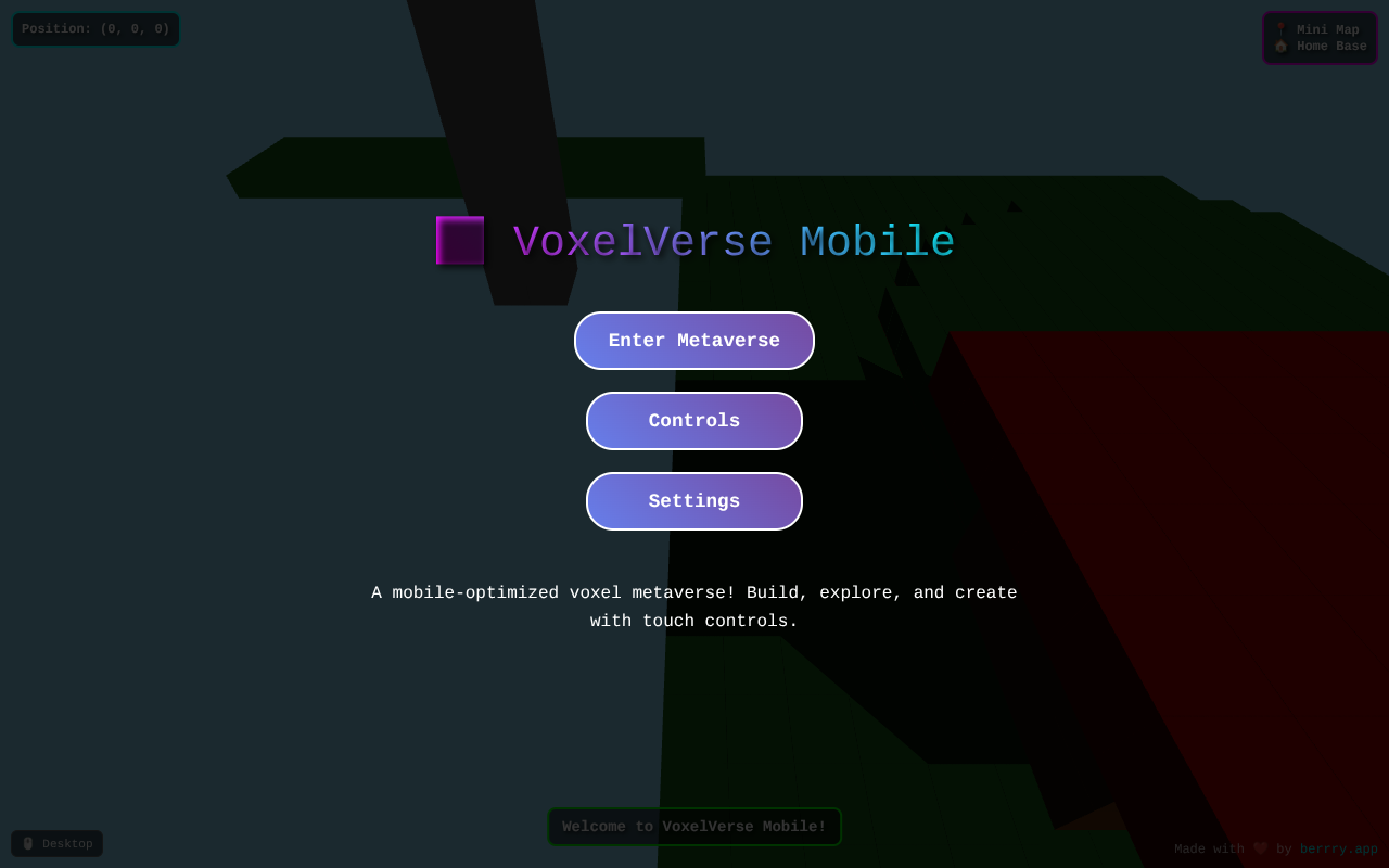 Voxel Mobile Metaverse screenshot