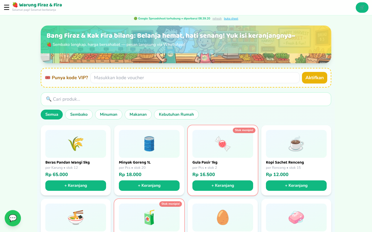 Warung Firaz & Fira screenshot
