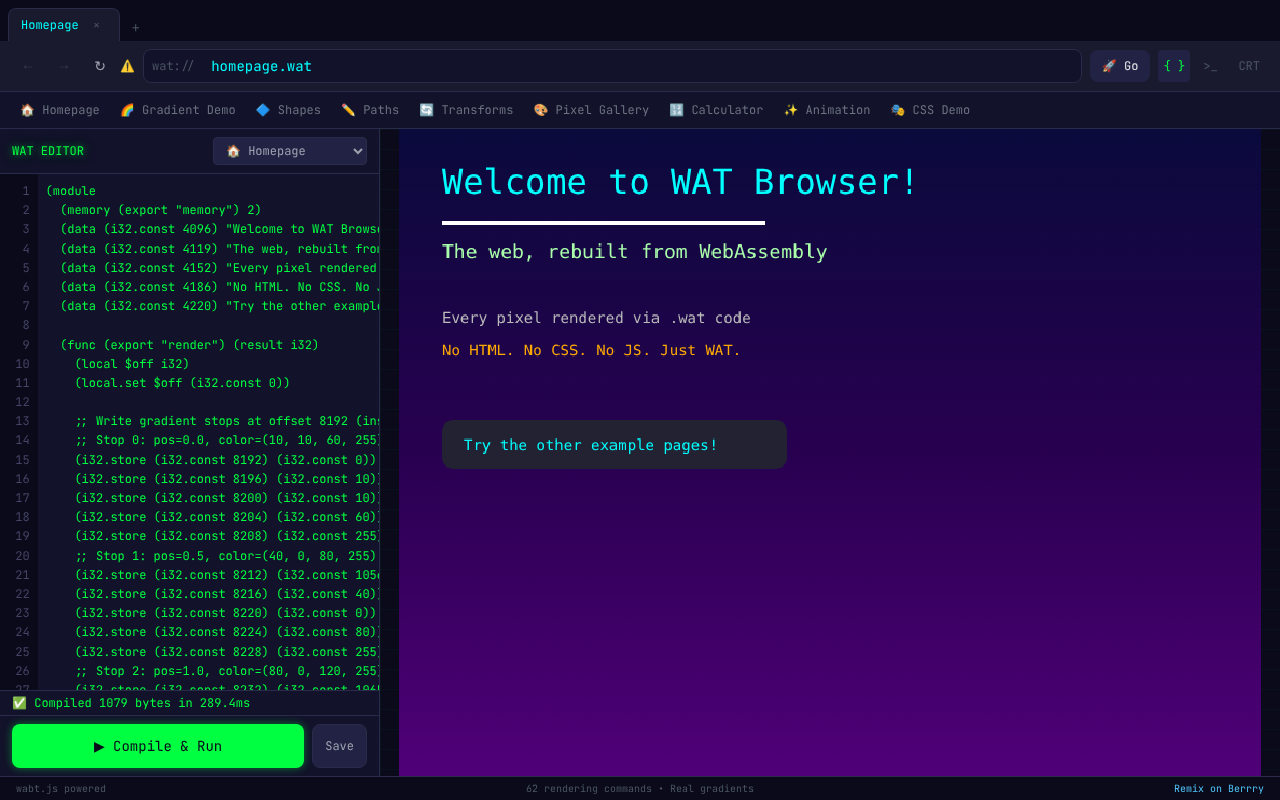 wat-browser-enhanced app