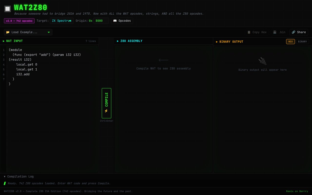 wat2z80v2 app