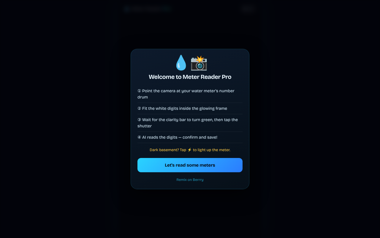 water-meter-reader app