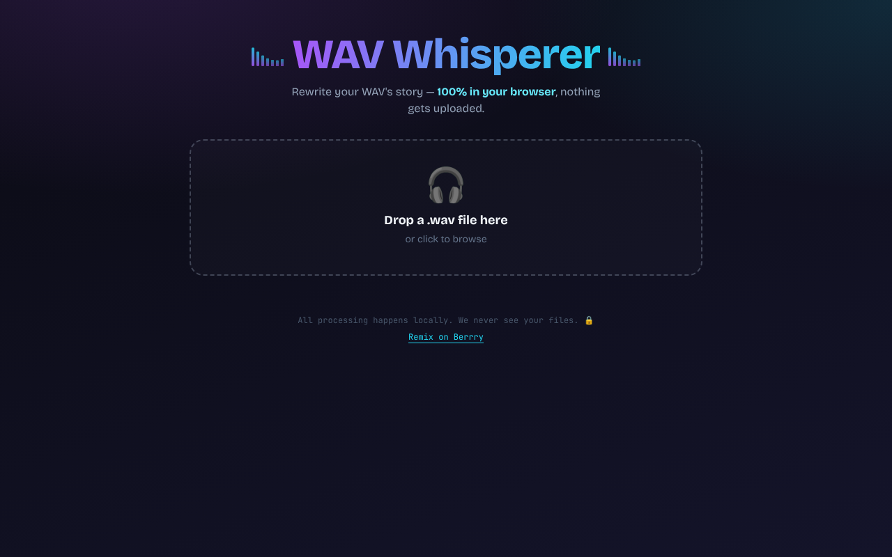 wav-whisperer-sleek app