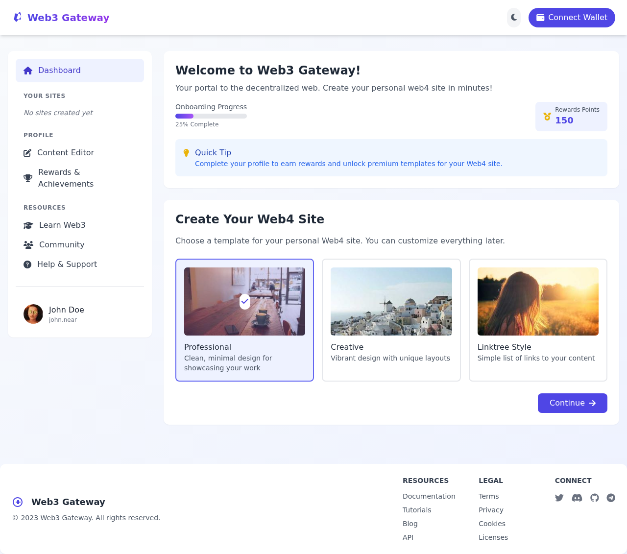 web3portal app