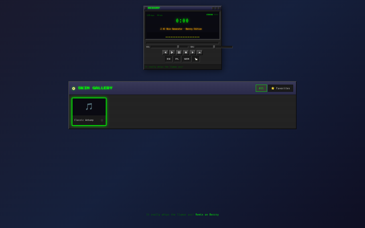 webamp-skins app