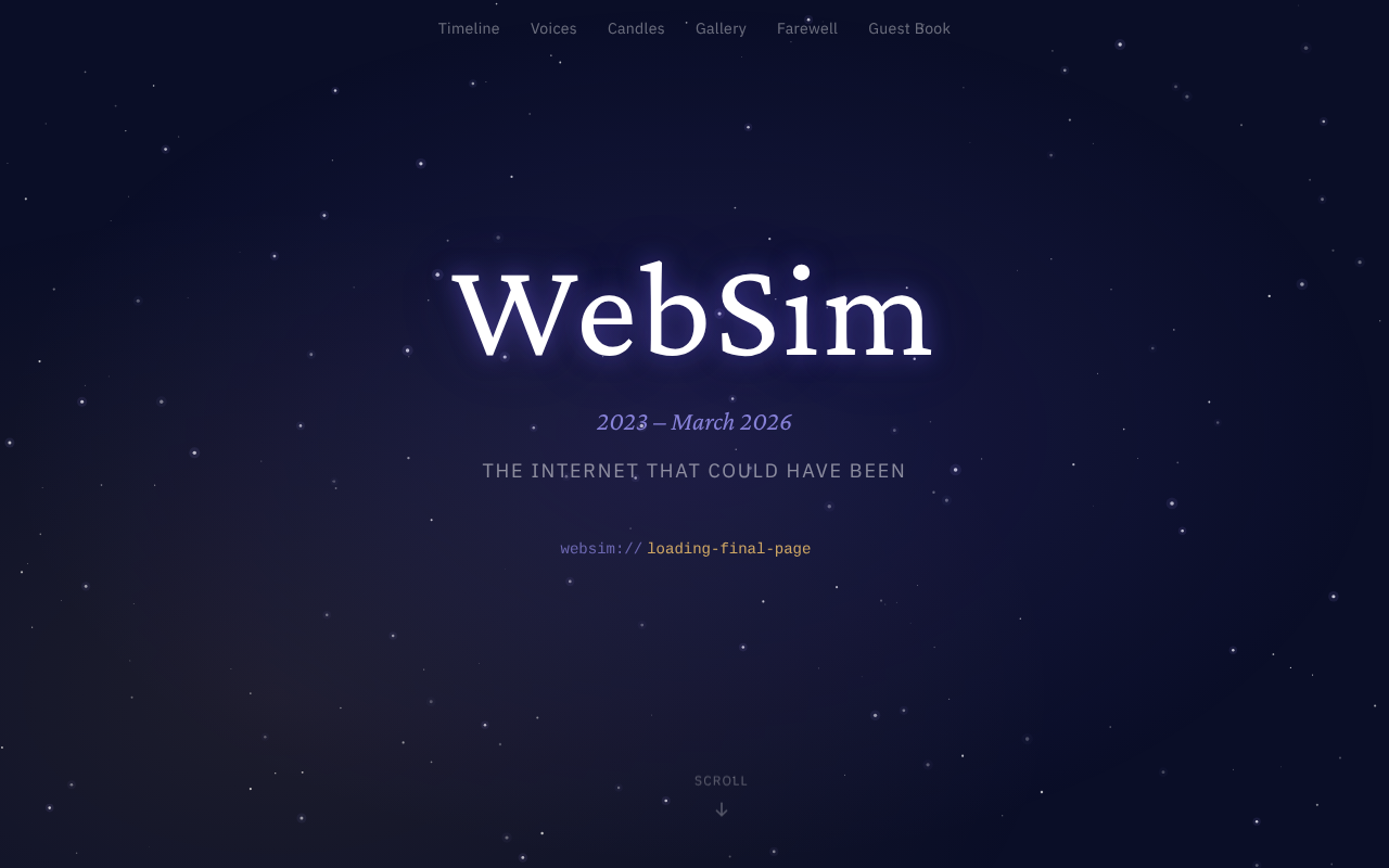 websim-memorial app