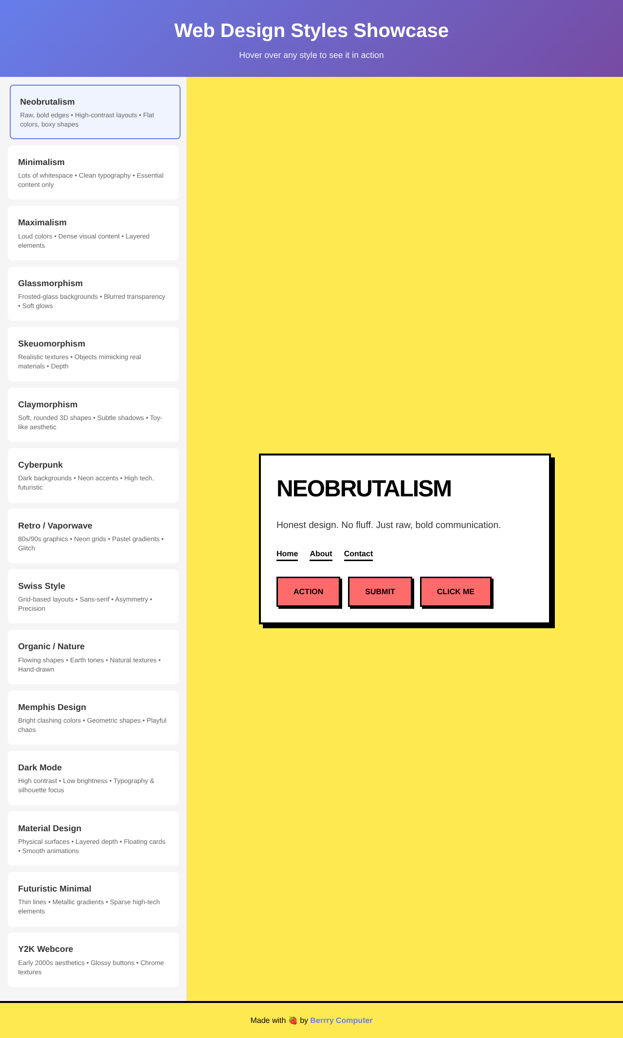 webstyles app