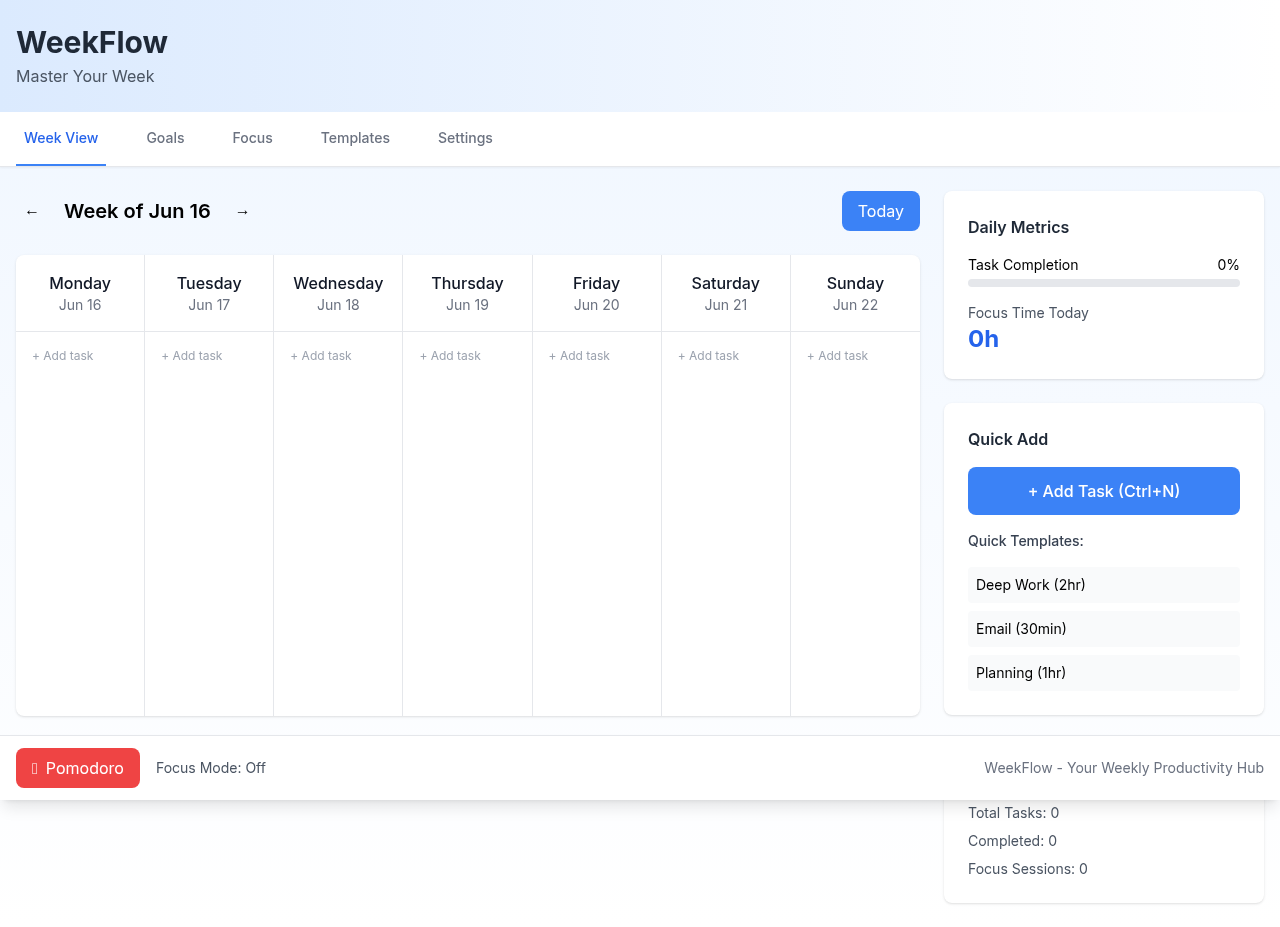 weekflow app