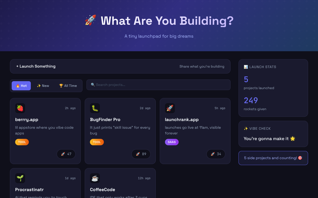 whatareyoubuilding app