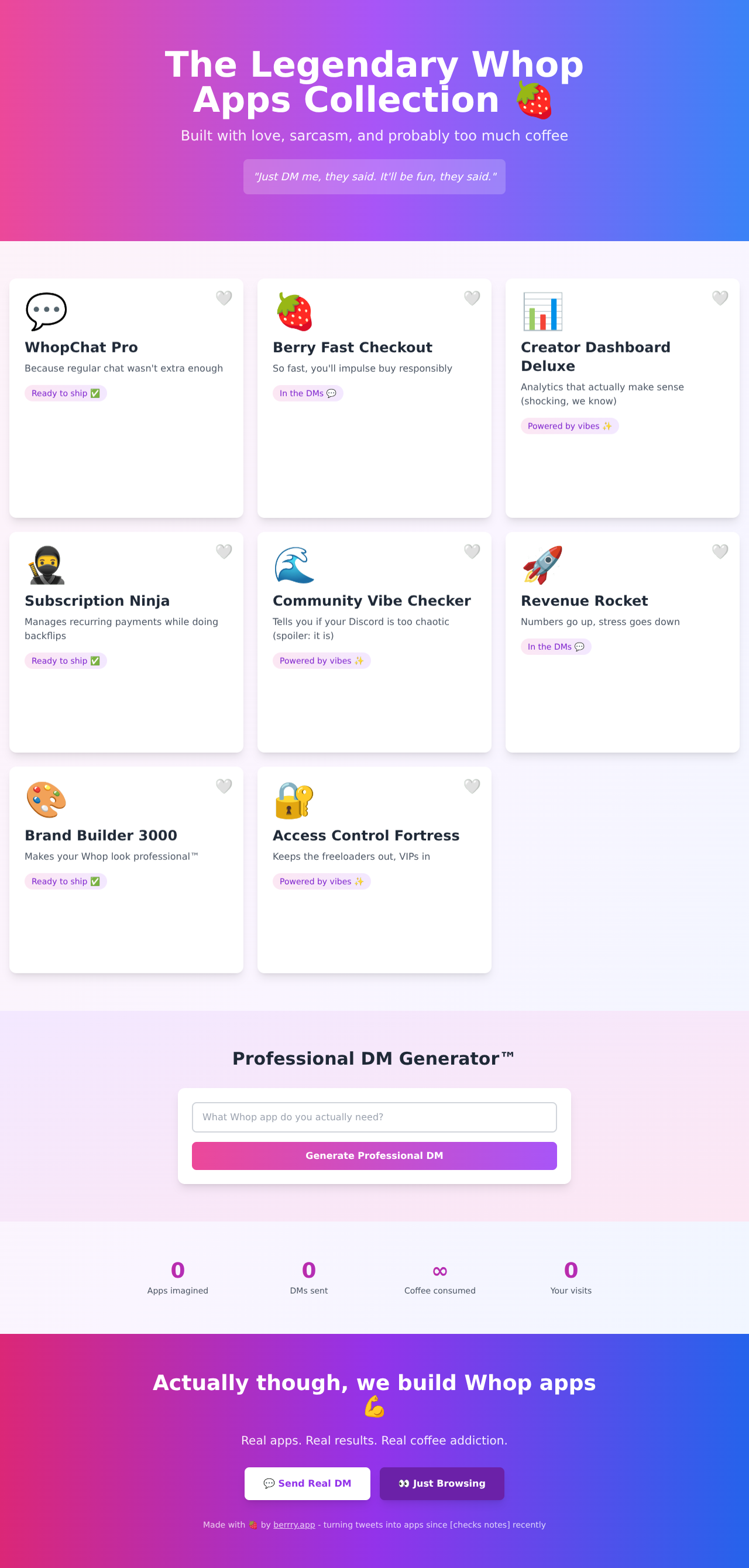 whopshowcase app