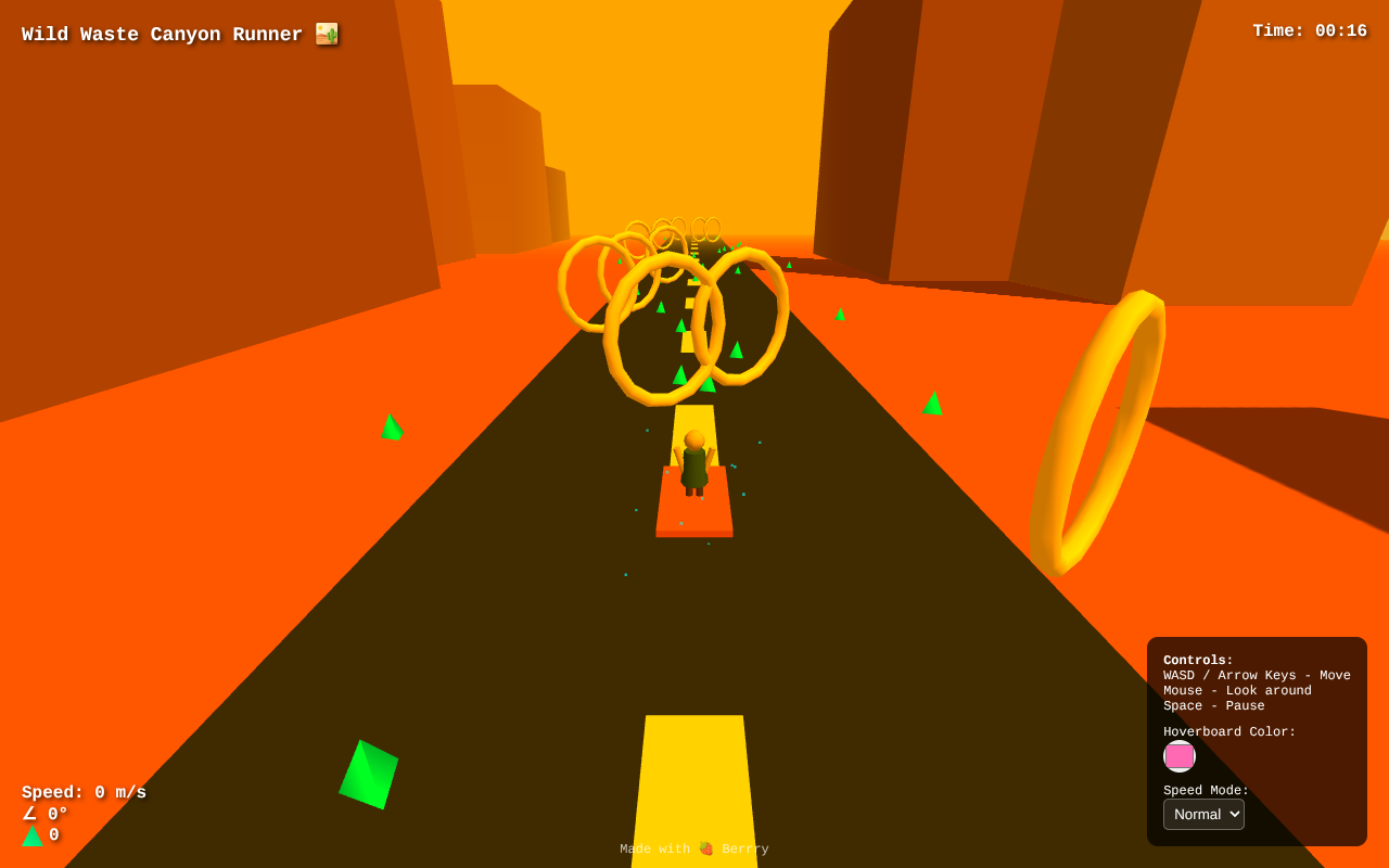 Wild Waste Canyon Runner screenshot