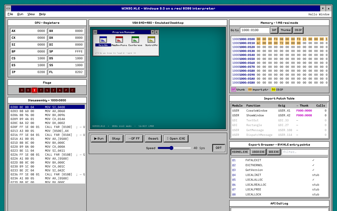 win30-hle-windows app