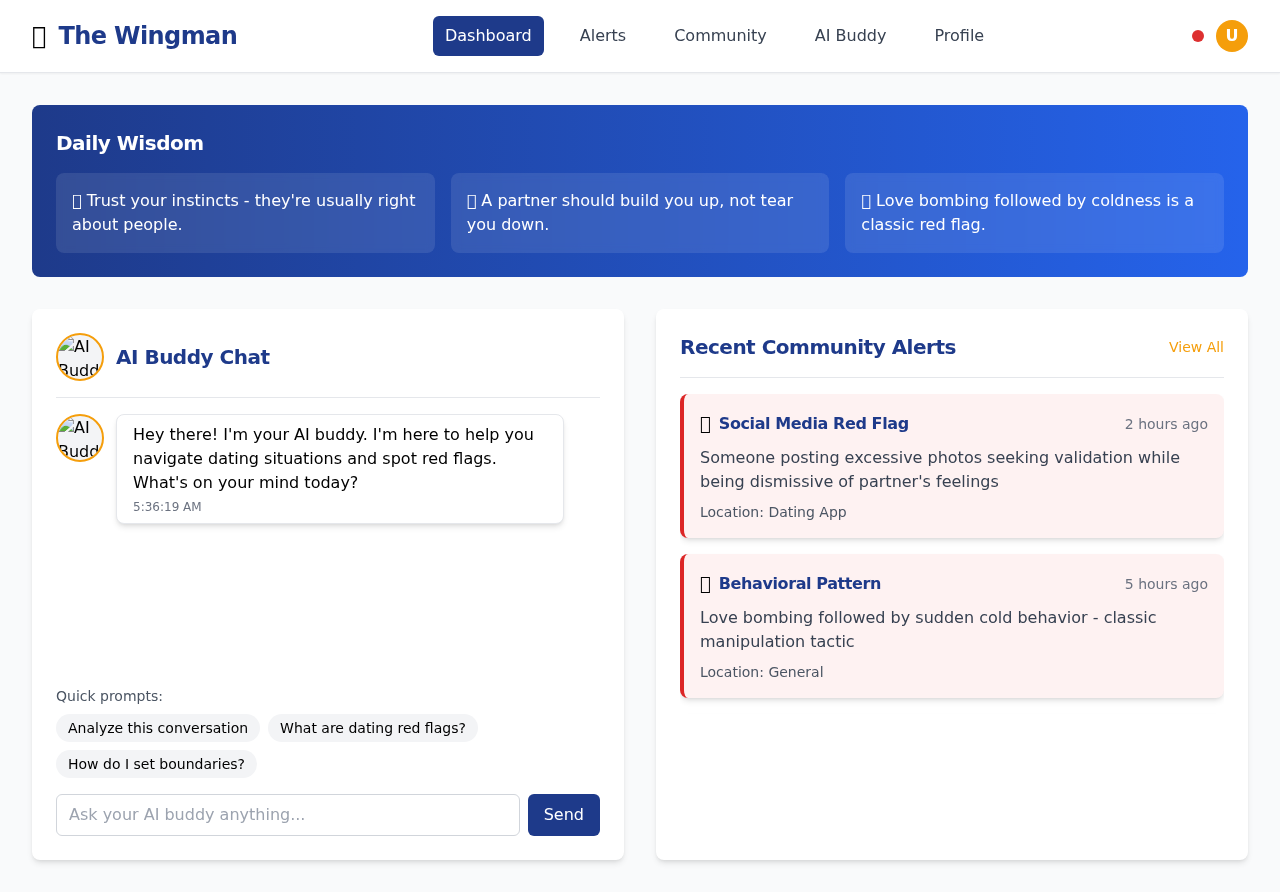 wingman-alerts app