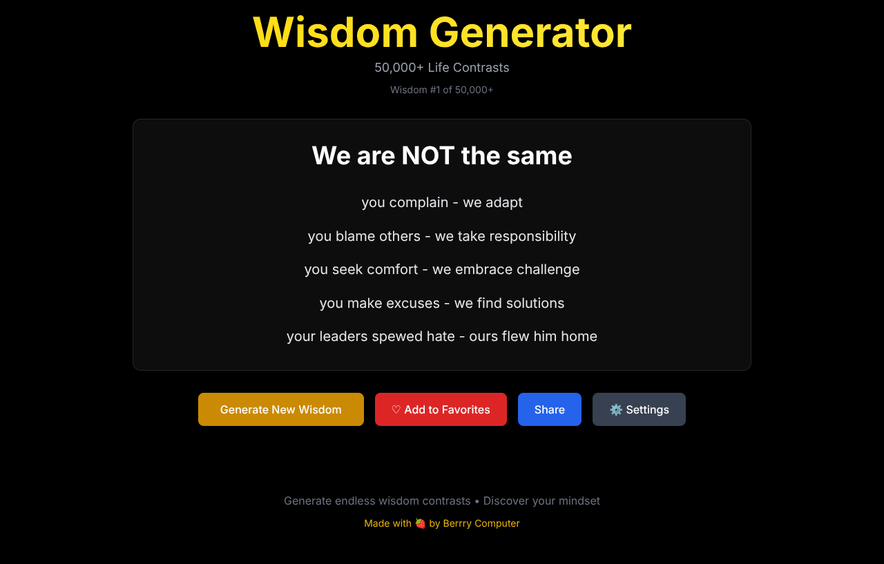 wisdom50k app