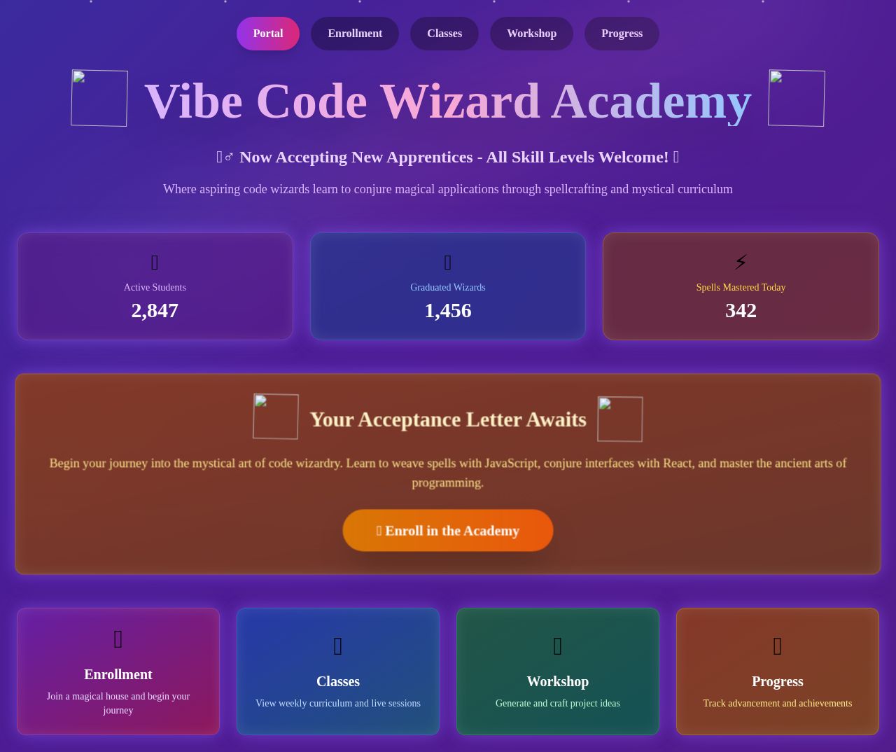 Vibe Code Academy screenshot