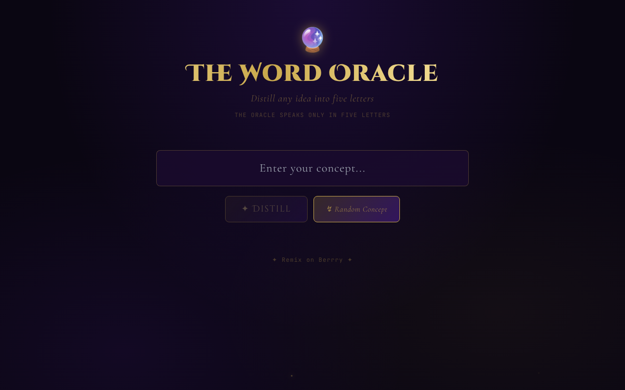 wordoracle app