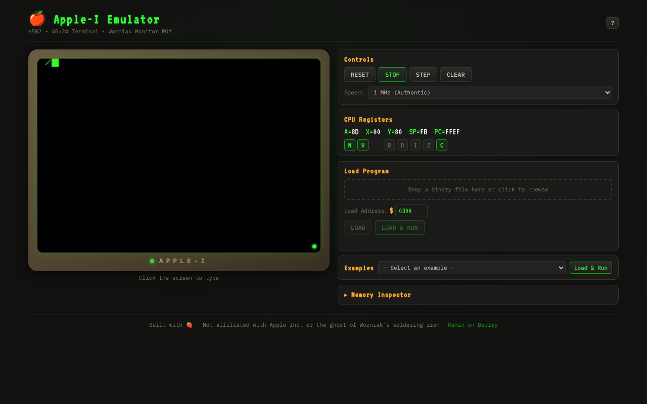 wozniak6502 app