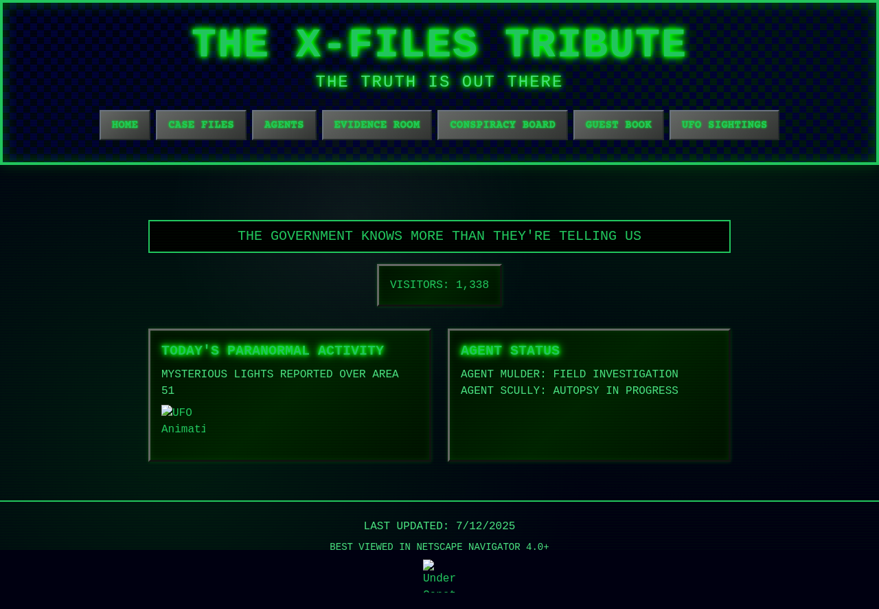 xfiles-tribute app