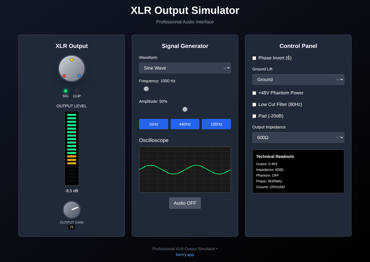 xlr-output app