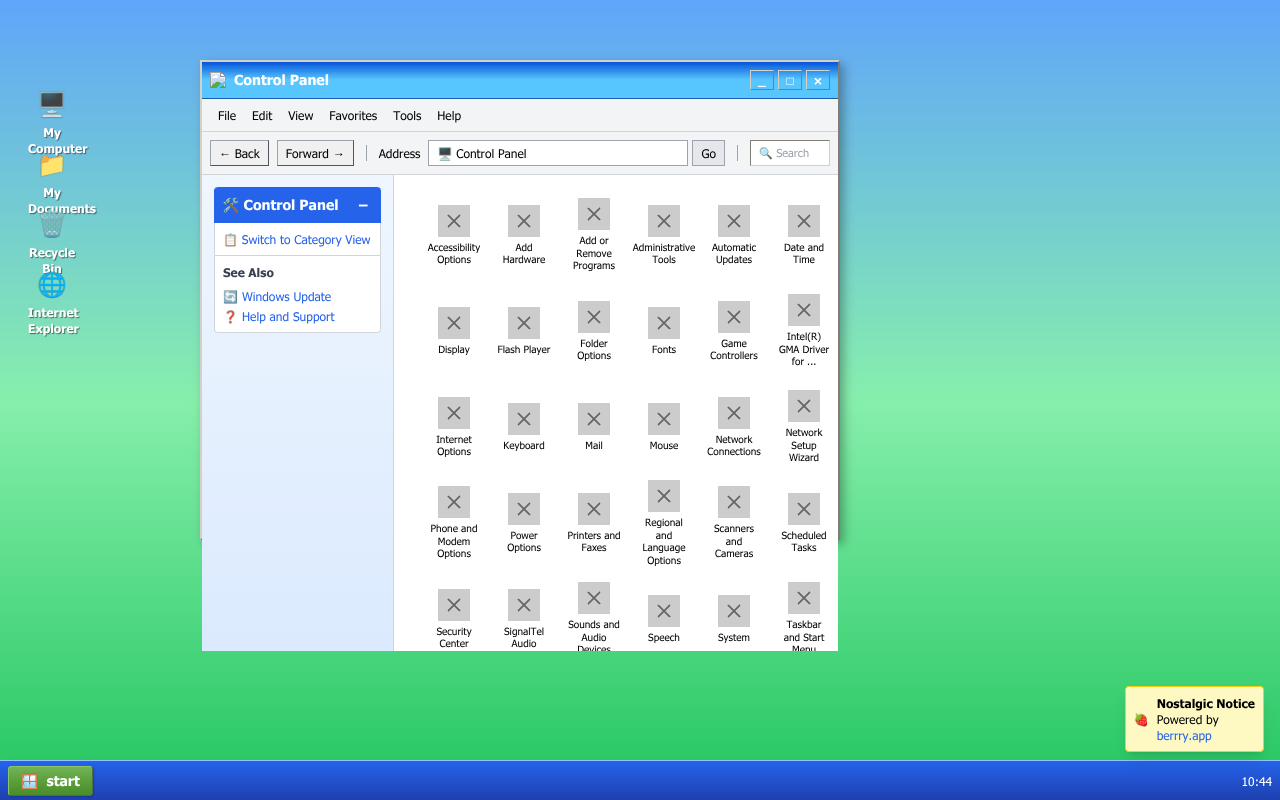 xpcontrolpanel app