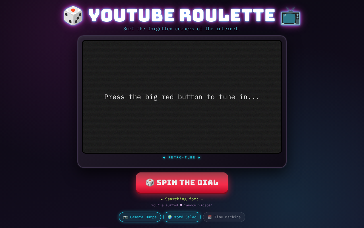 youtube-roulette app