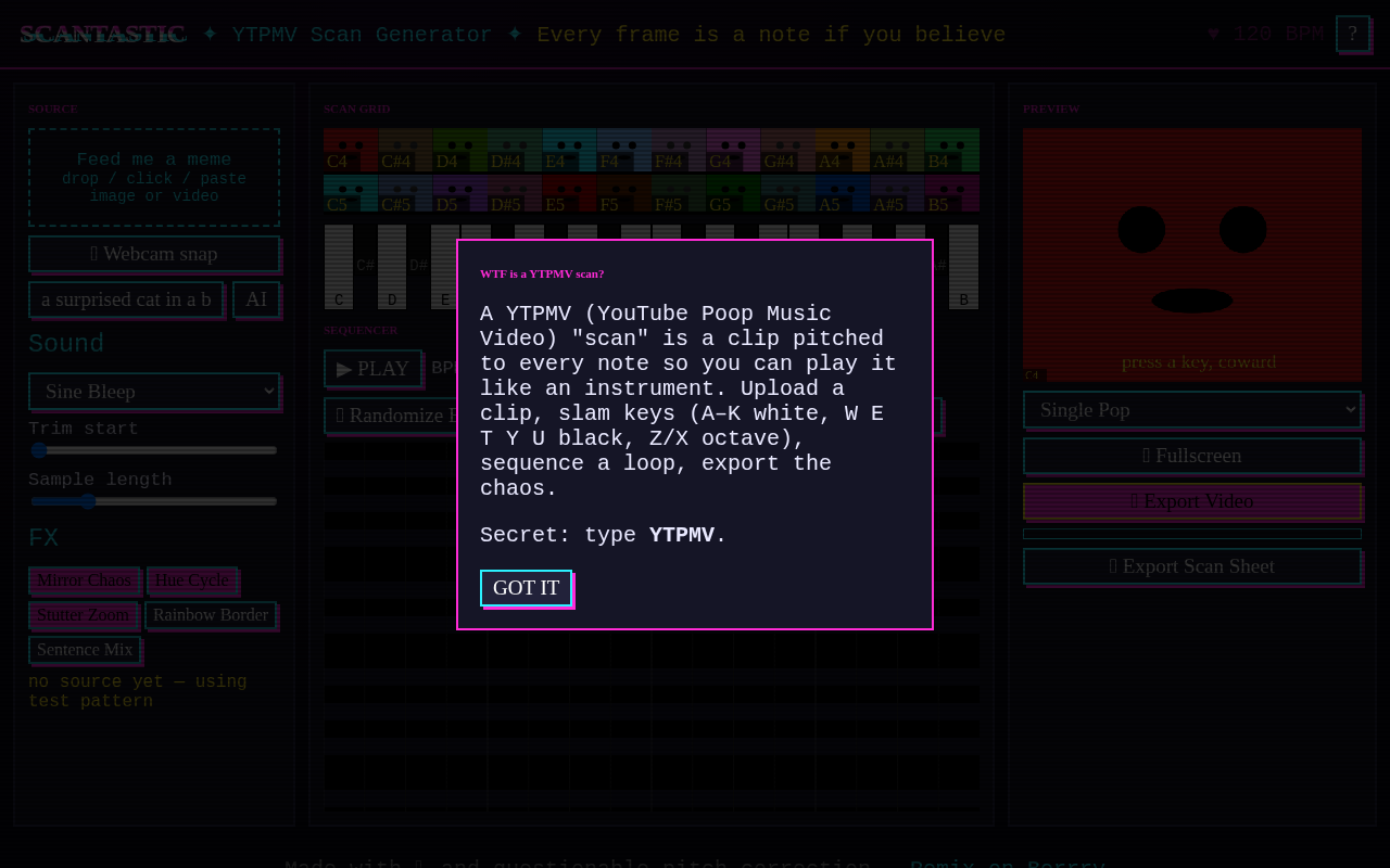 Scantastic YTPMV screenshot